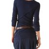 Donna Karan New York Long Sleeve Patchwork Tee in Blue (indigo) - Lyst