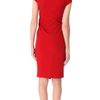 Donna Karan New York Sculpted Cap Sleeve Dress in Red - Lyst