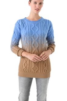 DSquared2 Ombre Cable Knit Sweater - Lyst