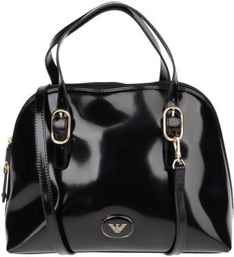 Emporio Armani Medium Leather Bag - Lyst