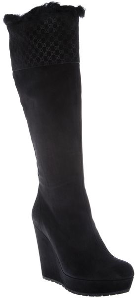 Gucci Midcalf Wedge Boot - Lyst