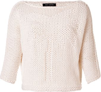 Iris Von Arnim Bianco Cream Cashmere Palm Pullover - Lyst