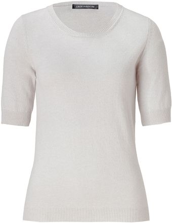 Iris Von Arnim Kitt Grey Heather Cashmere Pat Pullover - Lyst