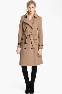 London Fog Double Breasted Wool Blend Trench Coat Online Exclusive - Lyst