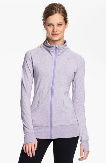 Nike Drifit Zip Front Jacket - Lyst