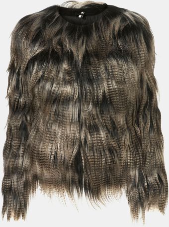 Topshop Genuine Goatskin Jacket - Lyst