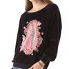 Wildfox Mary Velour Sweatshirt in Black - Lyst