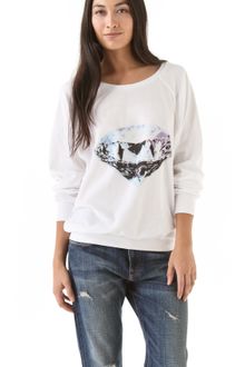 Wildfox Diamond Velour Sweatshirt - Lyst