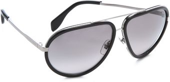 Alexander McQueen Oversized Aviator Sunglasses - Lyst