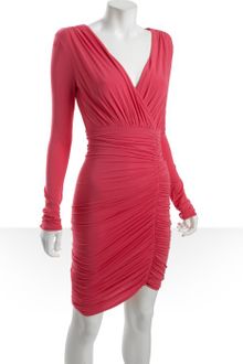 BCBGMAXAZRIA Stretch Jersey Knit Dalton Surplice Dress - Lyst