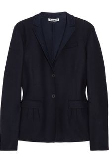 Jil Sander Pleated Pocket Wool Jacket - Lyst
