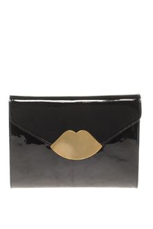 Lulu Guinness Envelope Patent Clutch Bag - Lyst