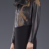 Ralph Lauren Embroidered Motorcycle Jacket in Black - Lyst