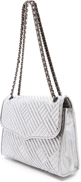 rebecca minkoff silver clutch