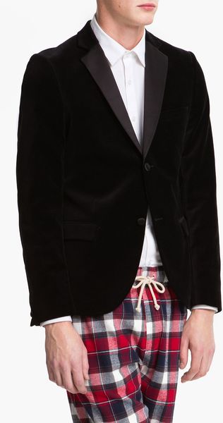 Topman Velvet Blazer - Lyst