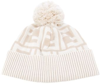 Fendi Monogram Bobble Hat - Lyst