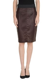 Dolce & Gabbana Leather Skirt - Lyst