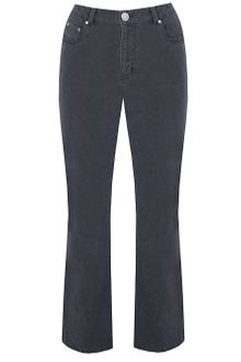 Minuet Petite Dark Grey Fine Cord Trouser - Lyst