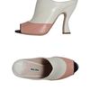 Miu Miu Highheeled Sandals in White (ivory) - Lyst