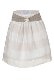 Brunello Cucinelli Ivorystone Double Layer Silk Organza Skirt - Lyst