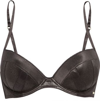 Calvin Klein Satin Structure Push Up Bra - Lyst
