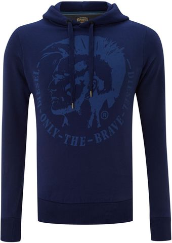 Diesel Mohican Print Hooded Jumper - Lyst