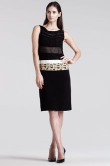 Giambattista Valli Sleeveless Mixedmedia Dress - Lyst