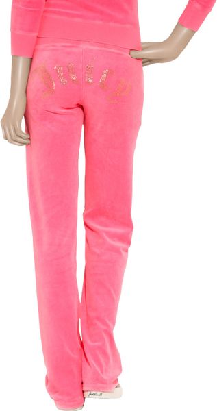 juicy couture tina velour track pants