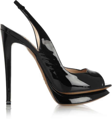 kirkwood slingback nicholas pumps patent leather