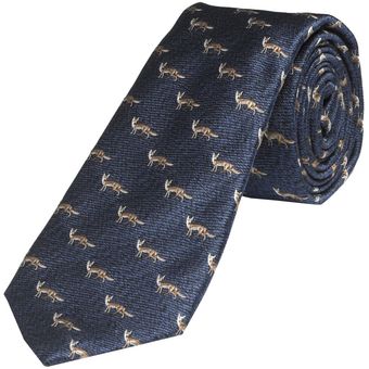 Paul Costelloe Blue Fox Motif Tie - Lyst