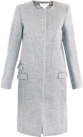 Antonio Berardi Bicolour Collarless Coat - Lyst