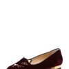 Charlotte Olympia Kitty Flat in Burgundy in Purple (burgundy) - Lyst