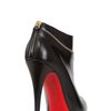 Christian Louboutin 120mm Col Zipped Calf Open Toe Low Boots in Black - Lyst
