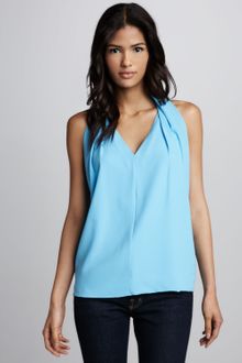 Diane Von Furstenberg Reagan Draped Sleeveless Top - Lyst