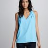 Diane Von Furstenberg Reagan Draped Sleeveless Top Cornflower in Blue - Lyst
