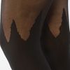 House Of Holland The Spike Mock Hold Up Tights in Black - Lyst