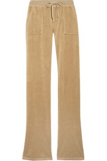 Juicy Couture Velour Flared Track Pants - Lyst
