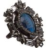 Lanvin Crystal Barbara Ring in Silver (pear) - Lyst