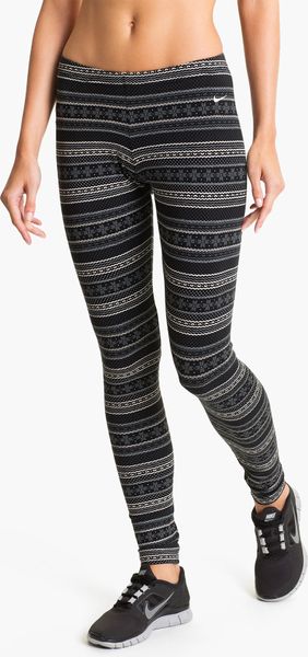 Nike Fair Isle Leggings - Lyst