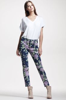 Rag & Bone Malin Floralprint Pants - Lyst