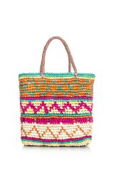 Sensi Studio Mini Multicolour Woven Straw Bag