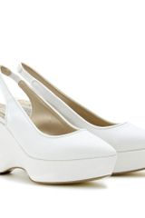 Stella McCartney Slingback Wedges