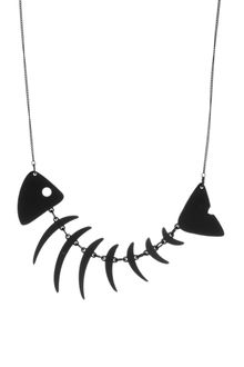 Tatty Devine Fishbone Necklace - Lyst