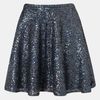 Topshop Sequin Skater Skirt in Blue - Lyst