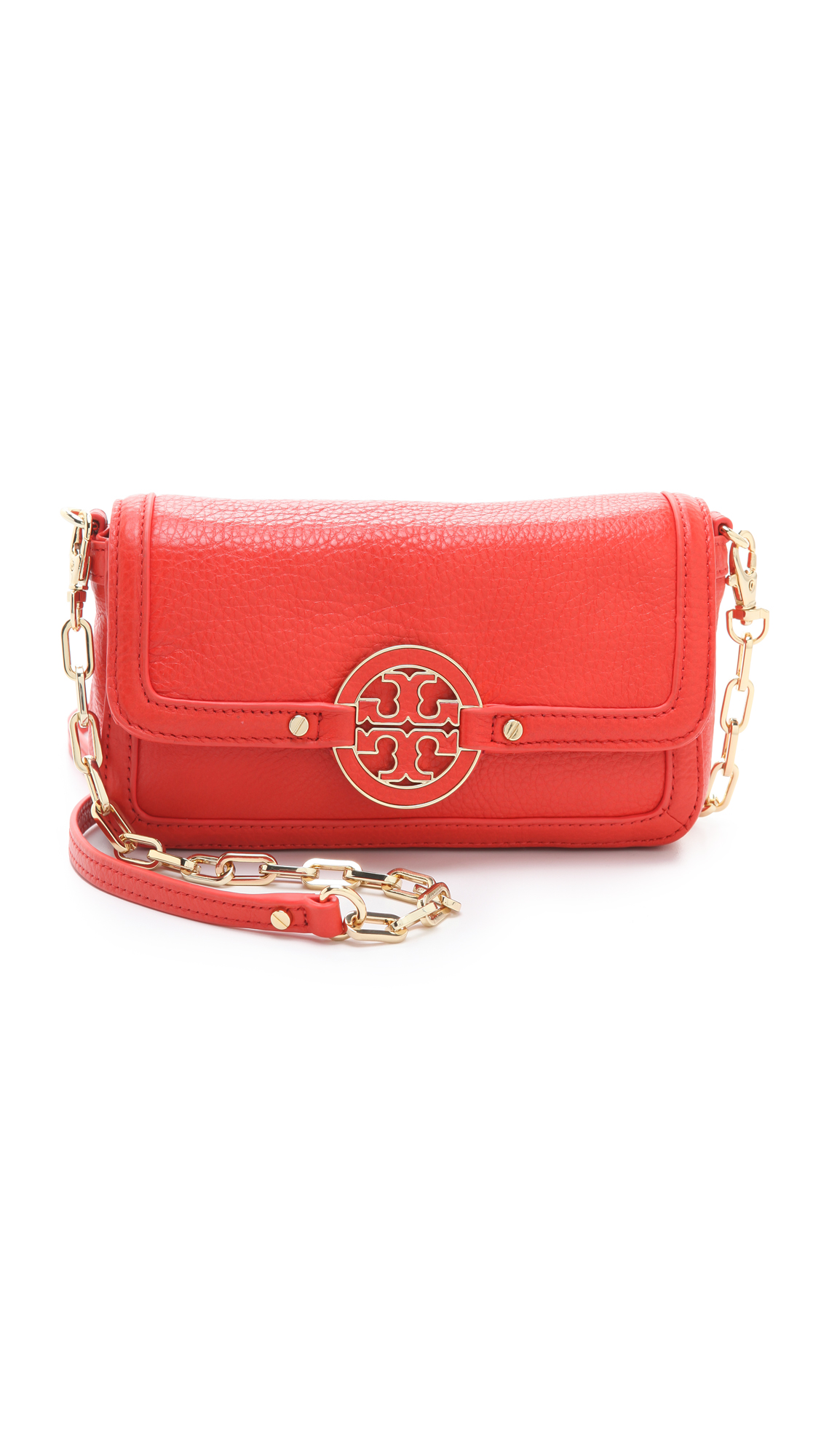 Tory Burch Amanda Mini Cross Body Bag in Red (flame)