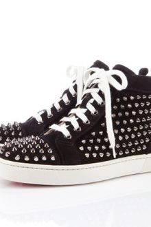 Christian Louboutin Louis Womens Flat Spikes - Lyst