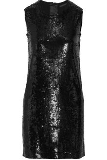 Donna Karan New York Sequined Cashmere and Silkblend Dress - Lyst