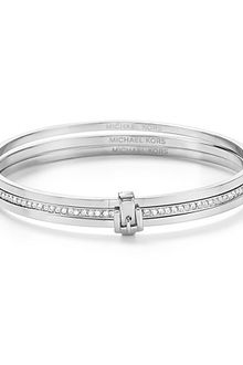 Michael Kors Buckle Bangle Set - Lyst