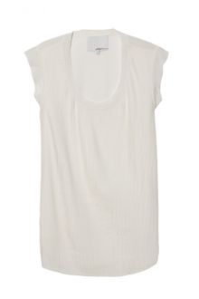 3.1 Phillip Lim Pintuck Muscle Tee in Antique White - Lyst