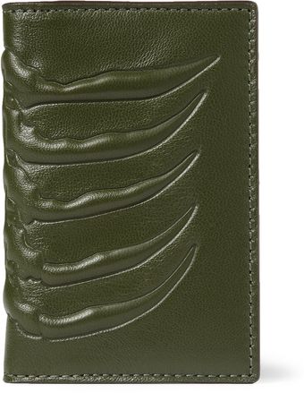 Alexander McQueen Embossed leather Card Holder - Lyst